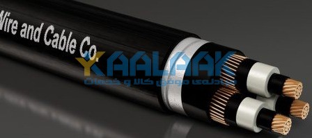 کابل&zwnj; فشار متوسط زره دار (آرموردار) نواری